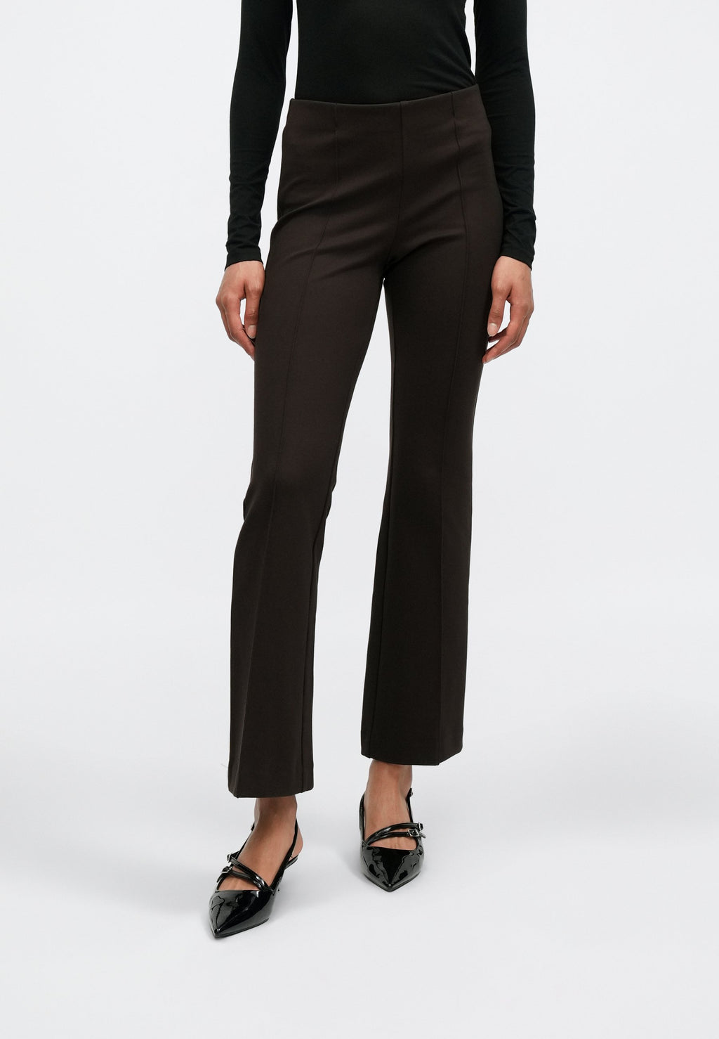 PONTE BOOT PANT - Trousers - terra brown