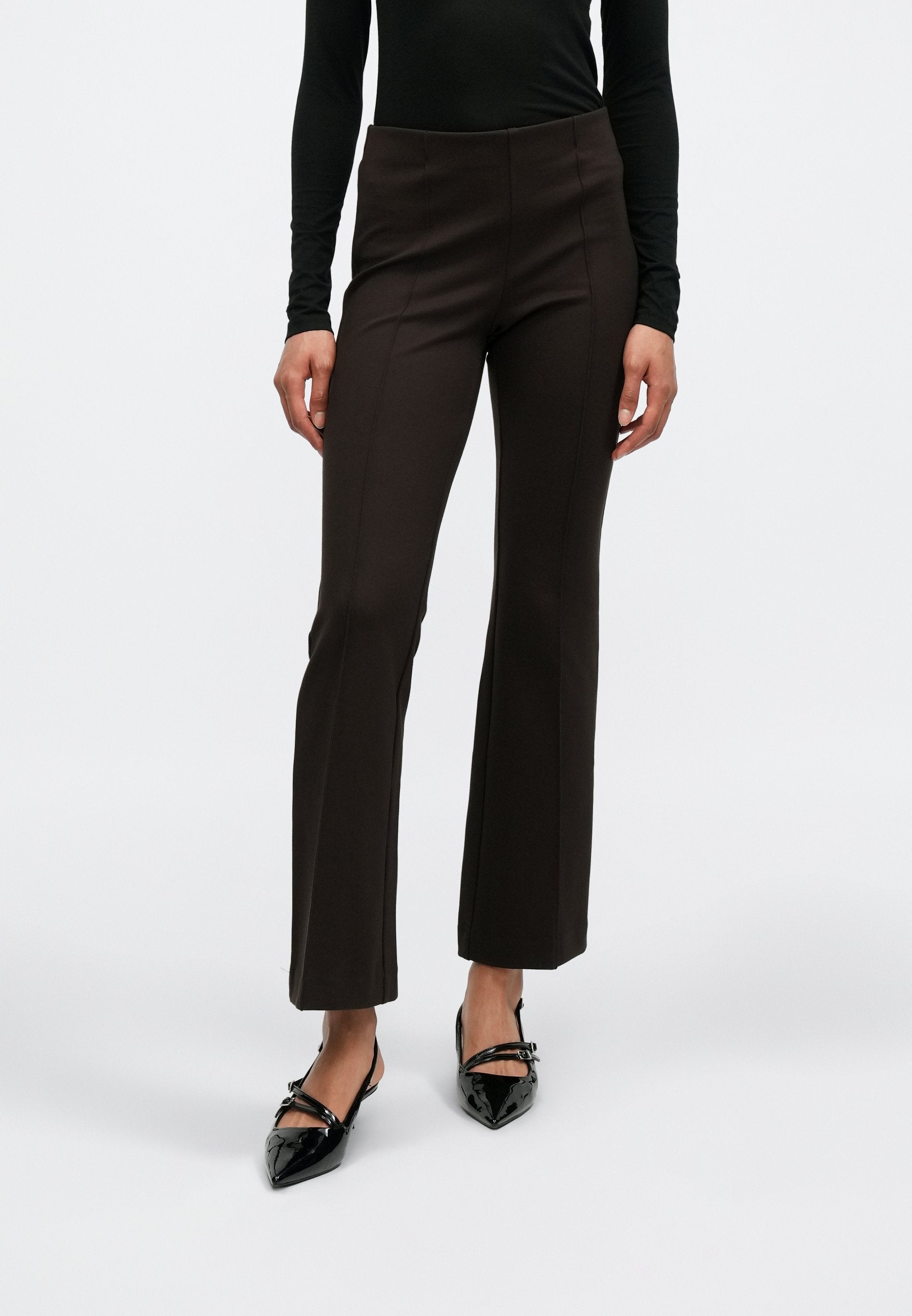 PONTE BOOT PANT - Trousers - terra brown