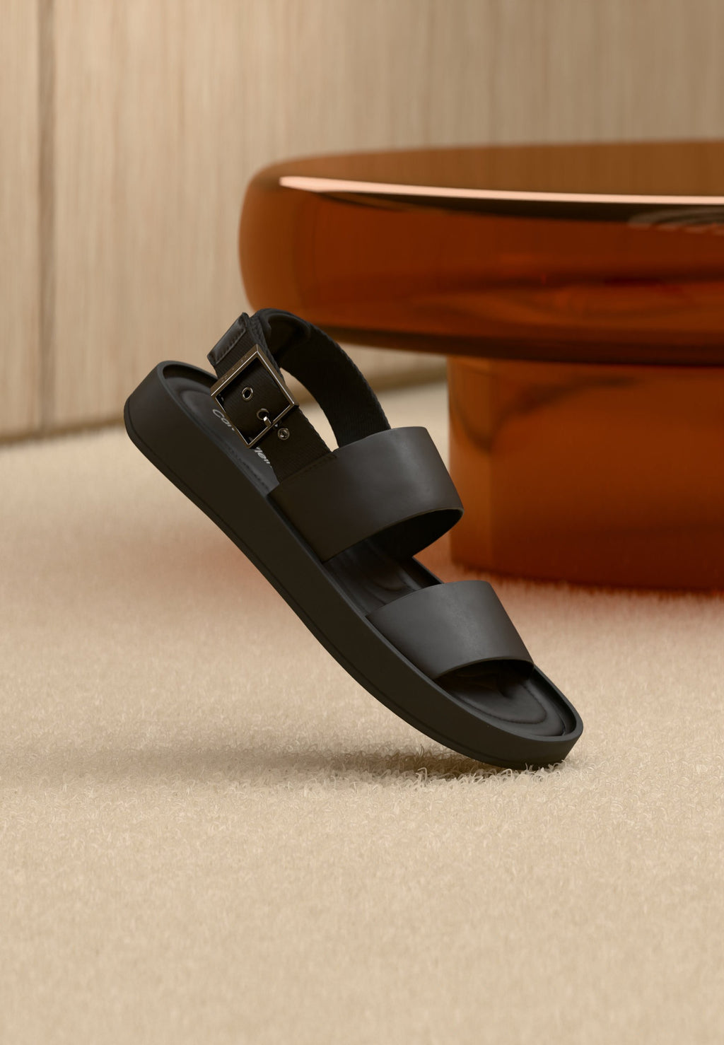 ERGON BACK STRAP - Sandals - triple black