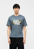 JJINDIANA TEE CREW NECK - Print T-shirt - blue mirage