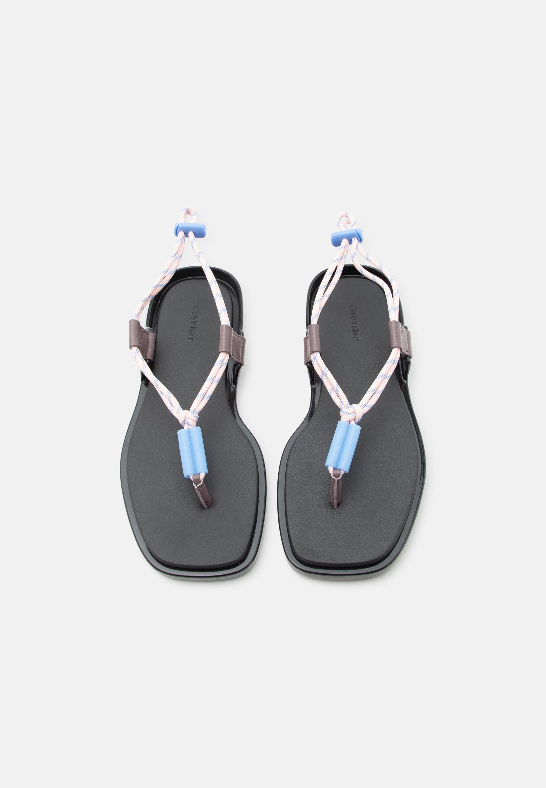 T-bar sandals - black/peppercorn/peach whip