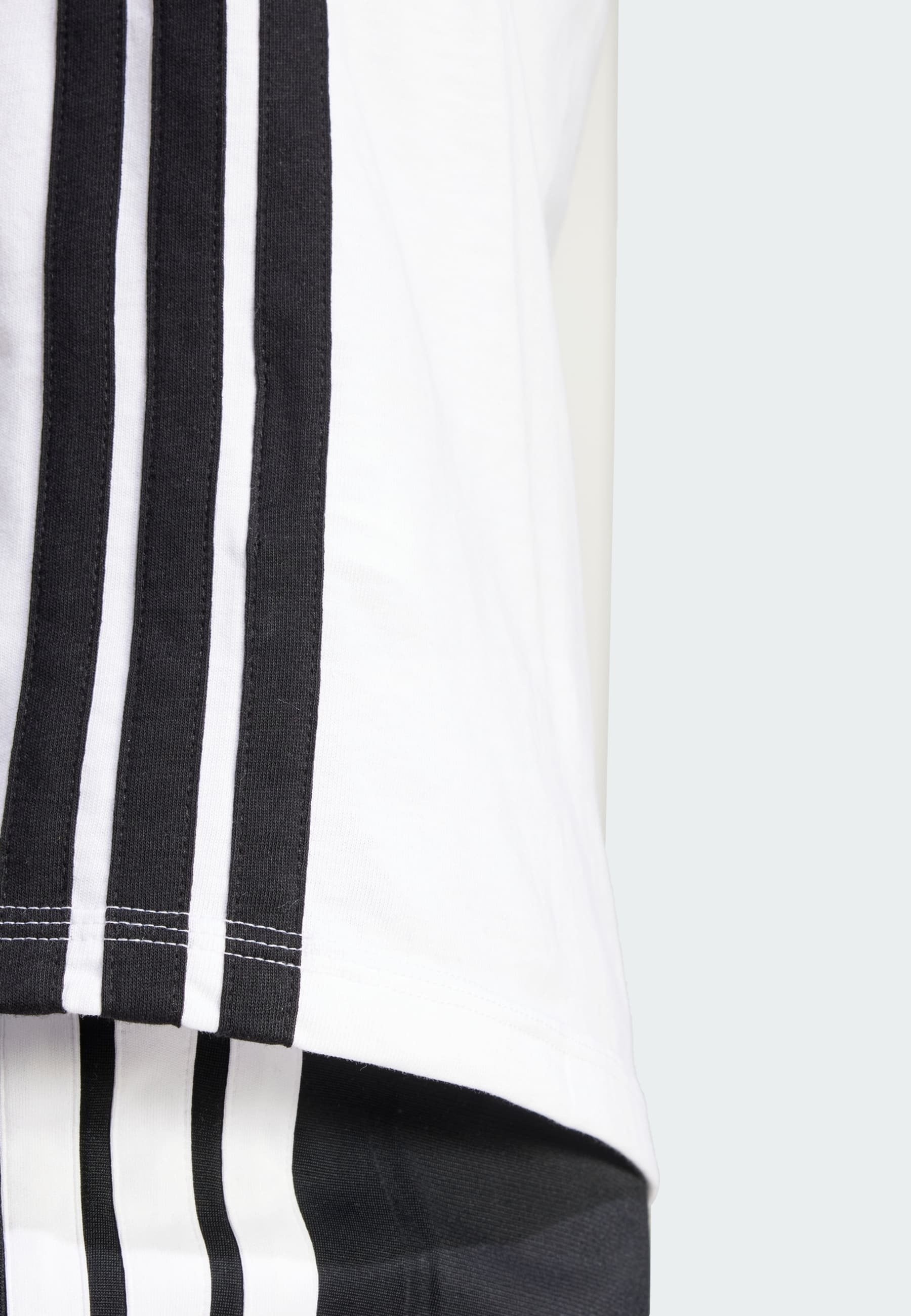 ESSENTIALS 3 STRIPES - Print T-shirt - white   black