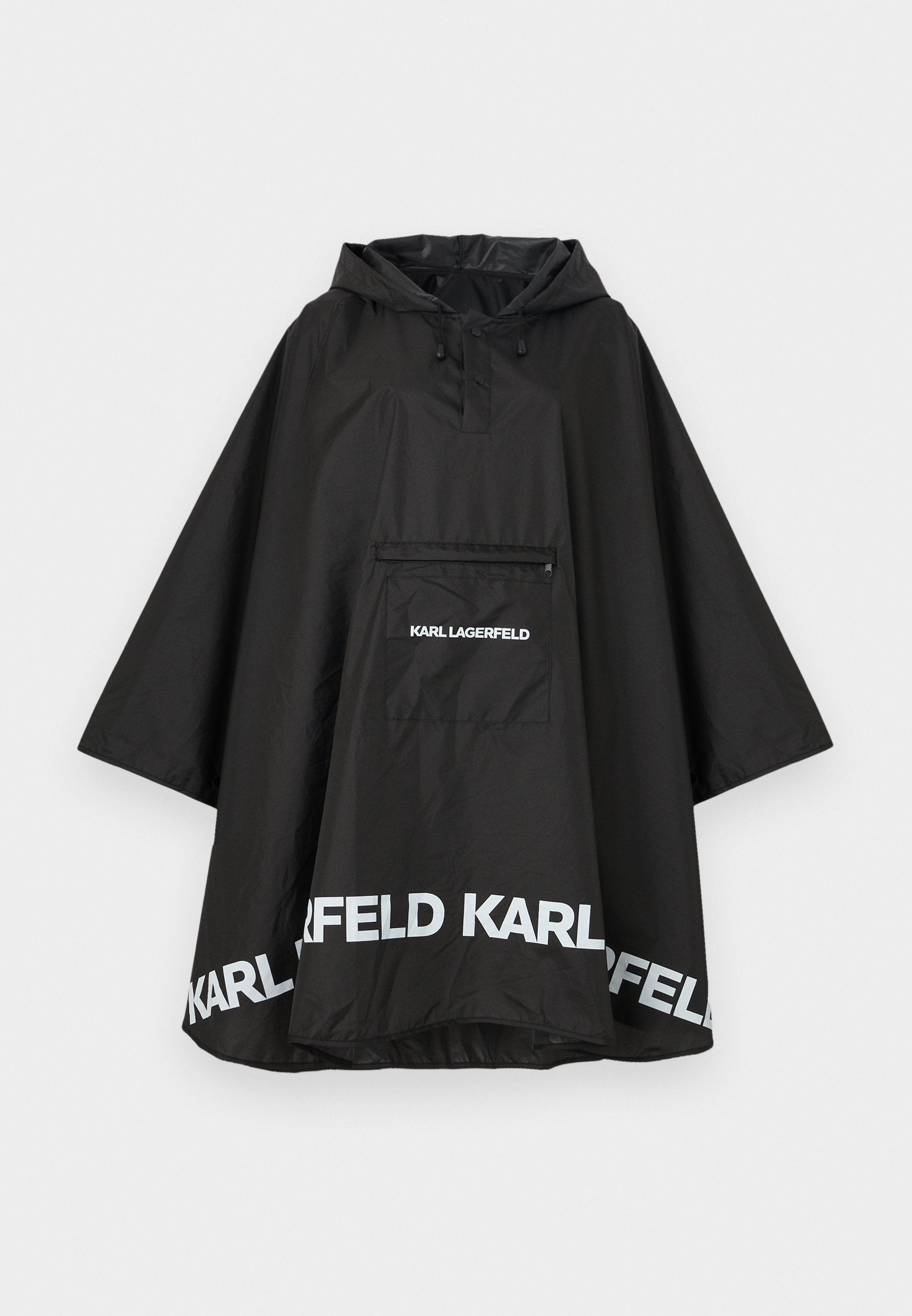 ESSENTIAL PACKABLE PONCHO - Parka - black