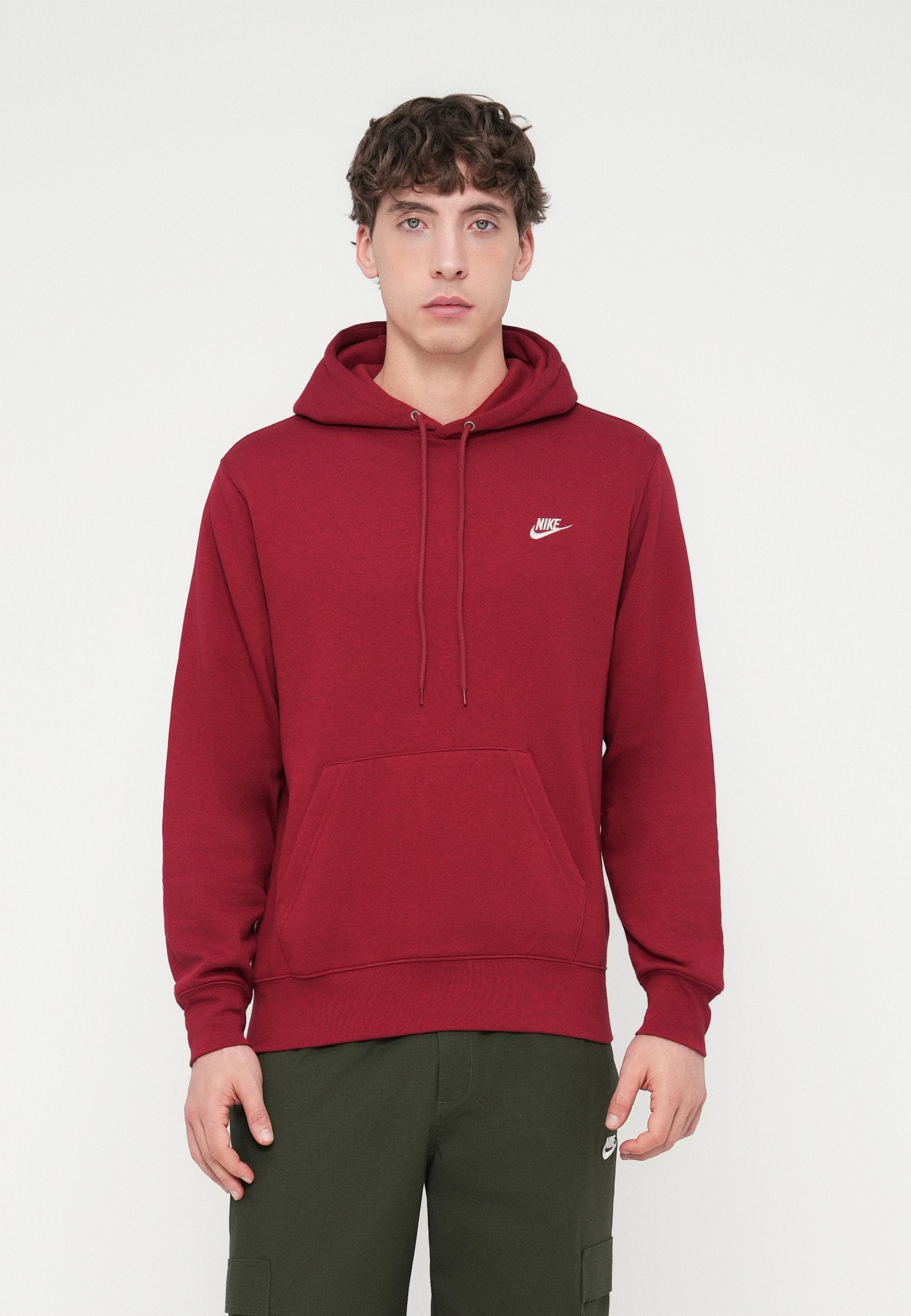 CLUB HOODIE - Hoodie - team crimson/white