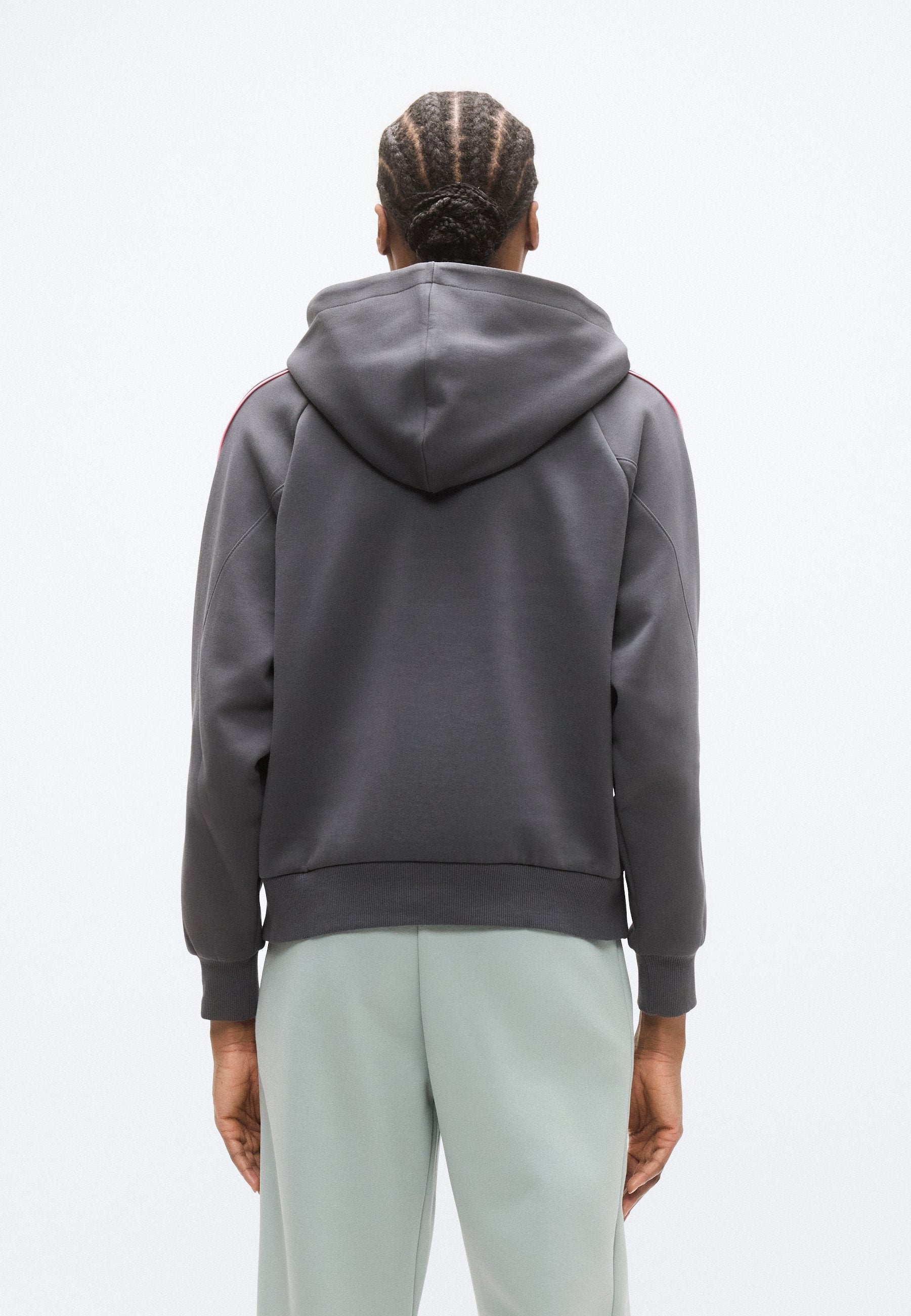 STADIUM - Hoodie - gris six/fleur tropicale/gris