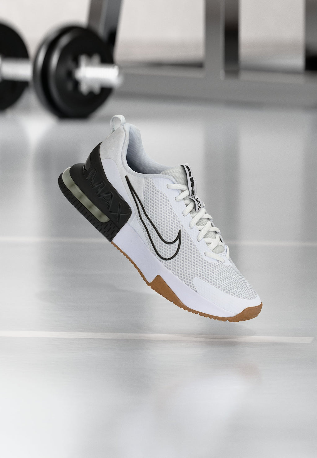 AIR MAX ALPHA 6 - Training shoe - white/black/med brown