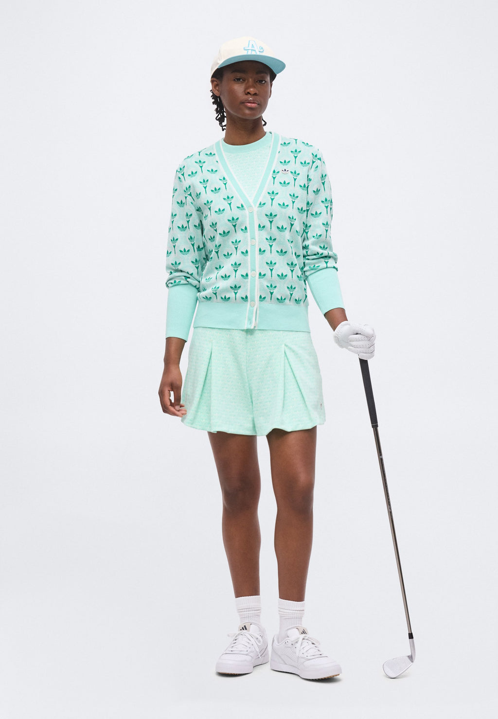 ALL OVER SKORT SET - Sports skirt - clear mint/white