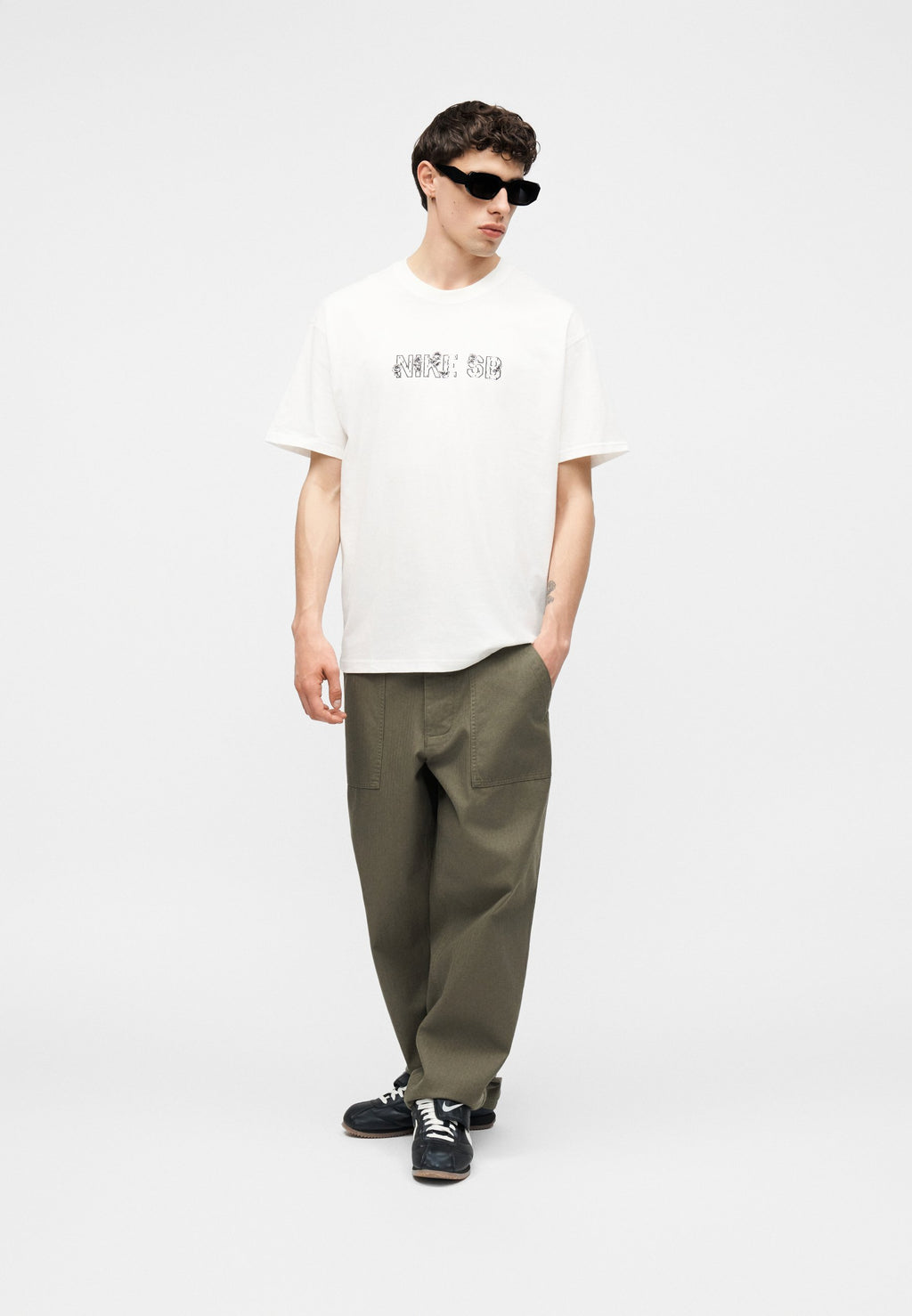 TEE VARSITY UNISEX - Print T-shirt - white