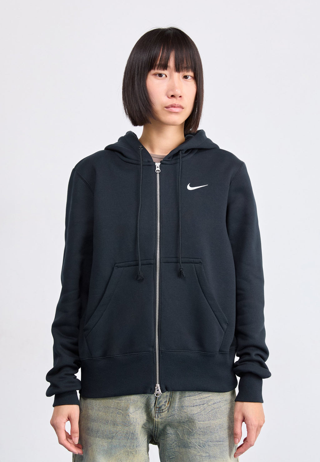 Zip-up sweatshirt - black