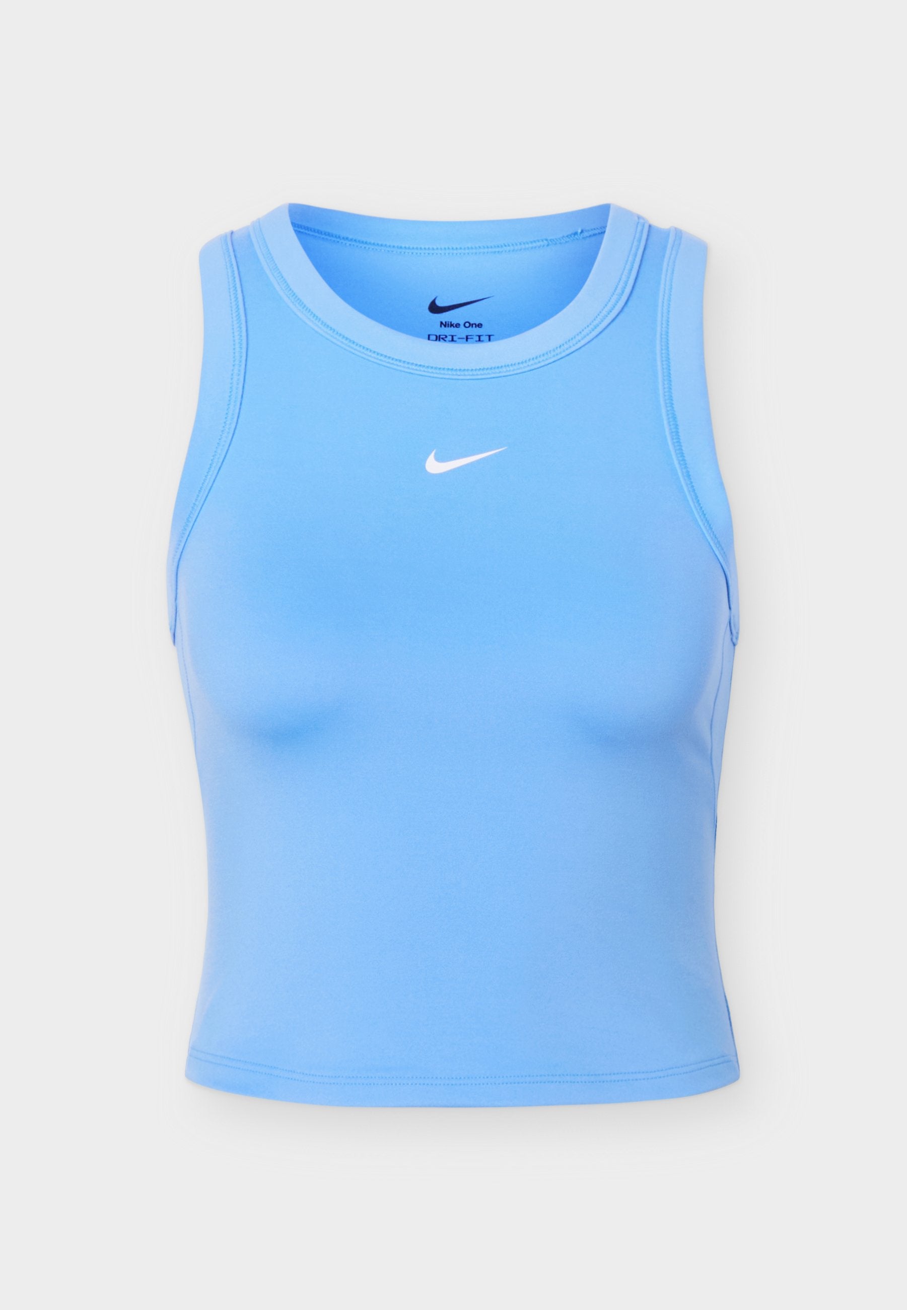 ONE FITTED CROP TANK - Top - university blue/white