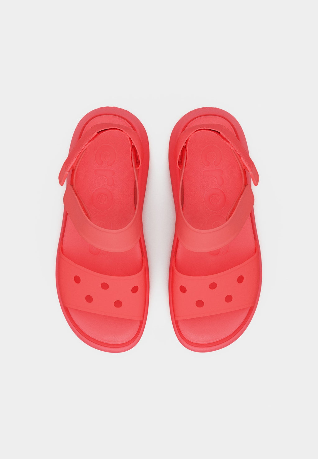 SOHO FROSTED - Platform sandals - guava