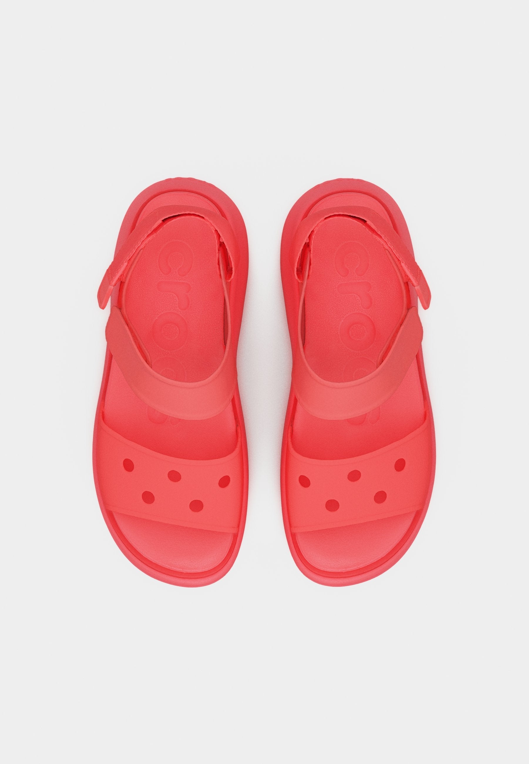 SOHO FROSTED - Platform sandals - guava