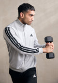 3 STRIPES - Tracksuit - medium grey heather/solid grey