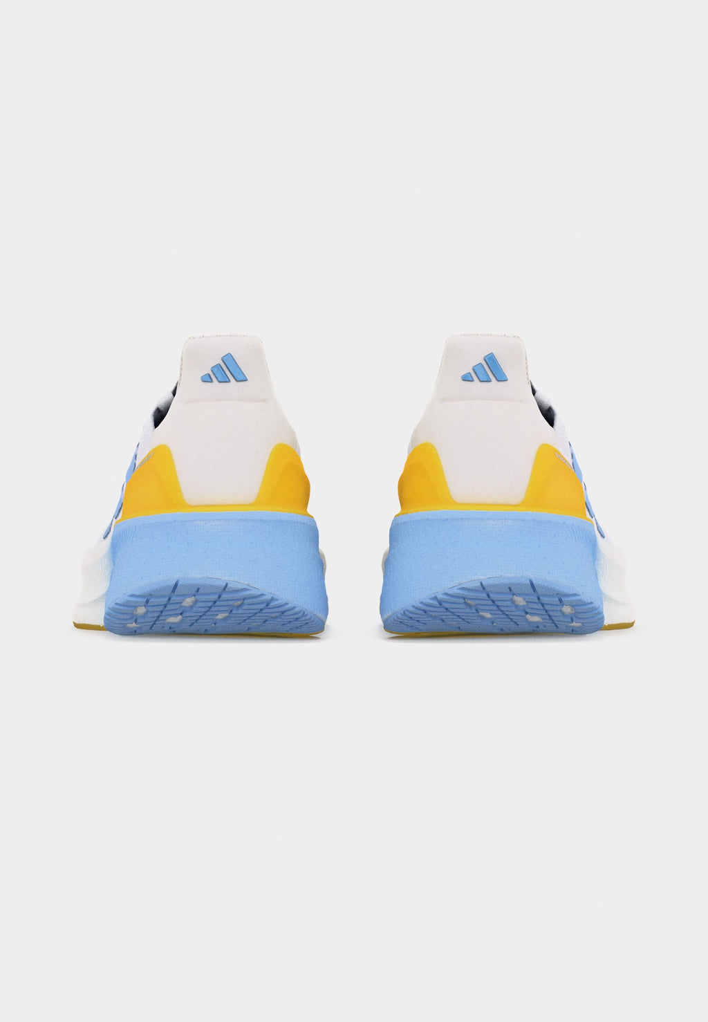 ULTRABOOST 5X - Road running shoes - footwear white/glow blue/yellow