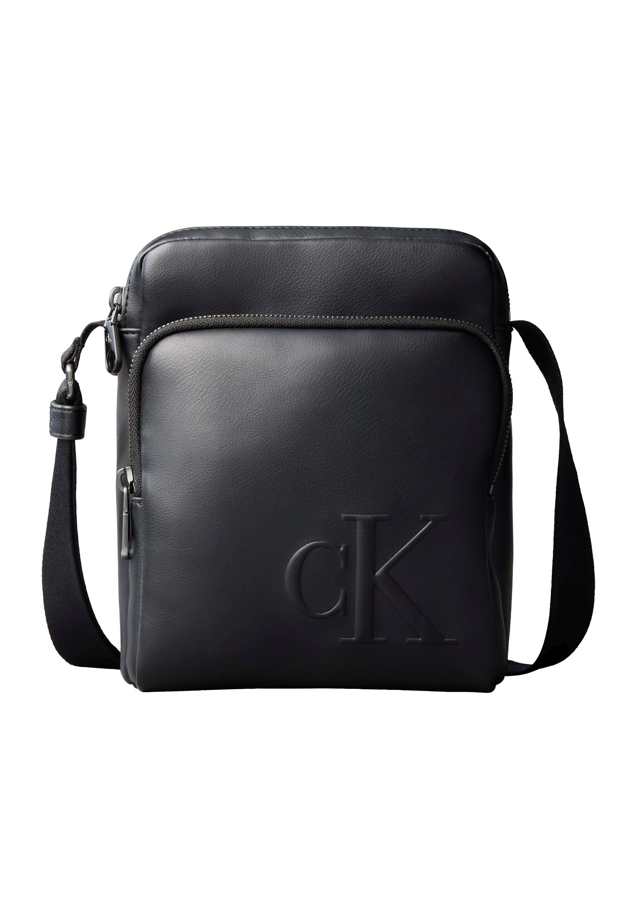 BOLD POCKET REPORTER - Cross body bag - black