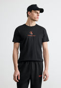SHADOW LOGO TEE - Print T-shirt - black