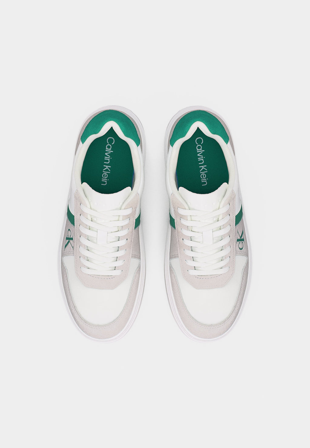 CLASSIC CUPS LACE - Trainers - bright white/enchanted forest