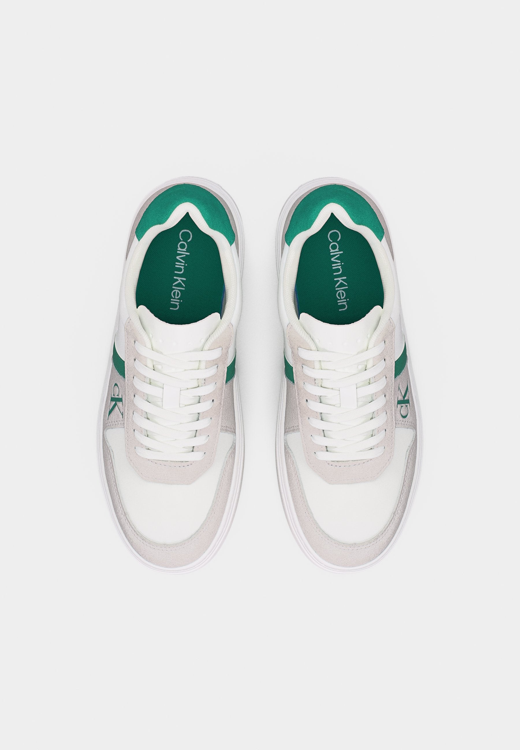 CLASSIC CUPS LACE - Trainers - bright white/enchanted forest
