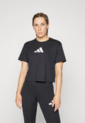 ADIDAS WORKOUT ESSENTIALS BIG PERFORMANCE LOGO TRAINING - Print T-shirt - black