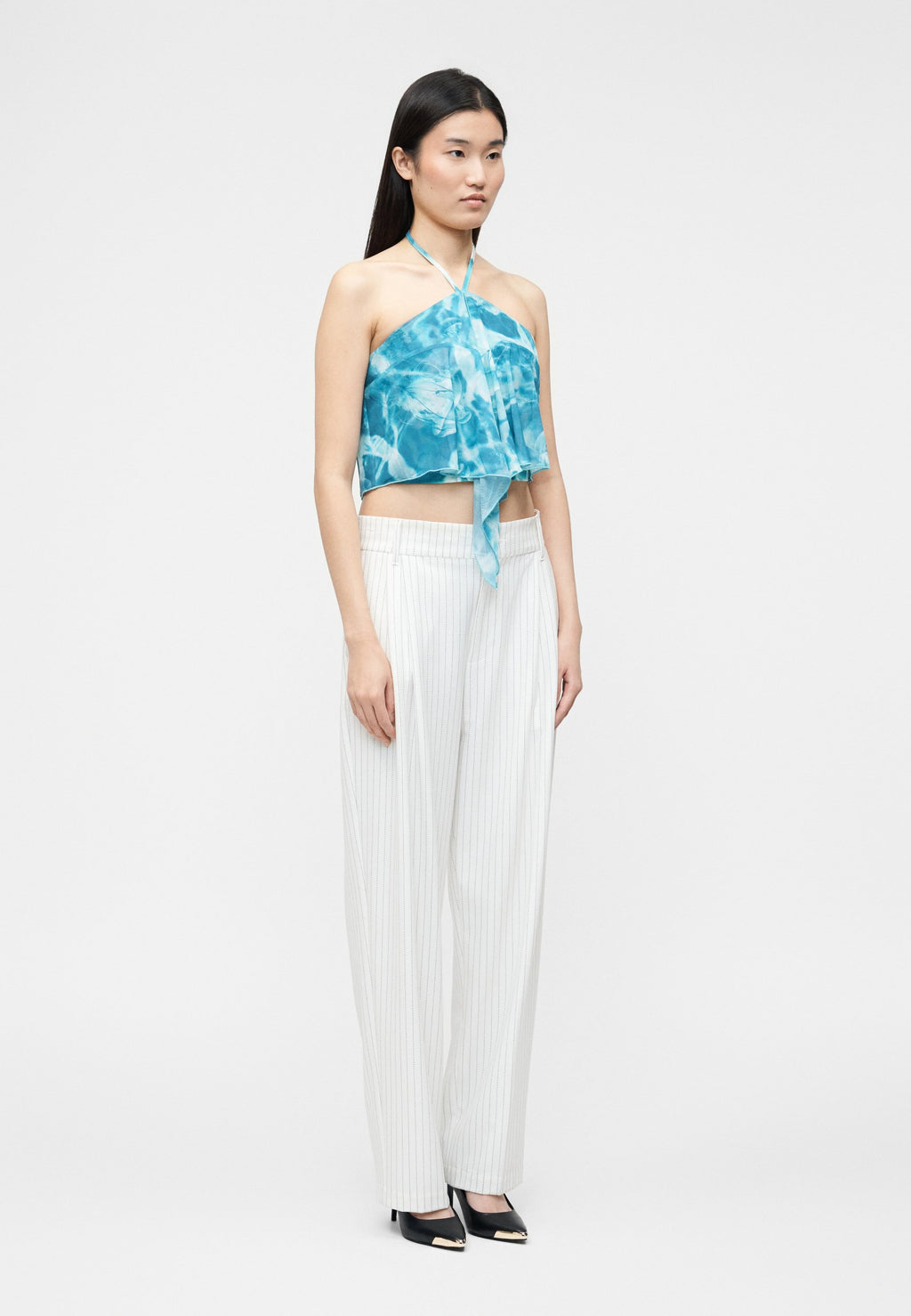 DRAPE - Top - blue atoll