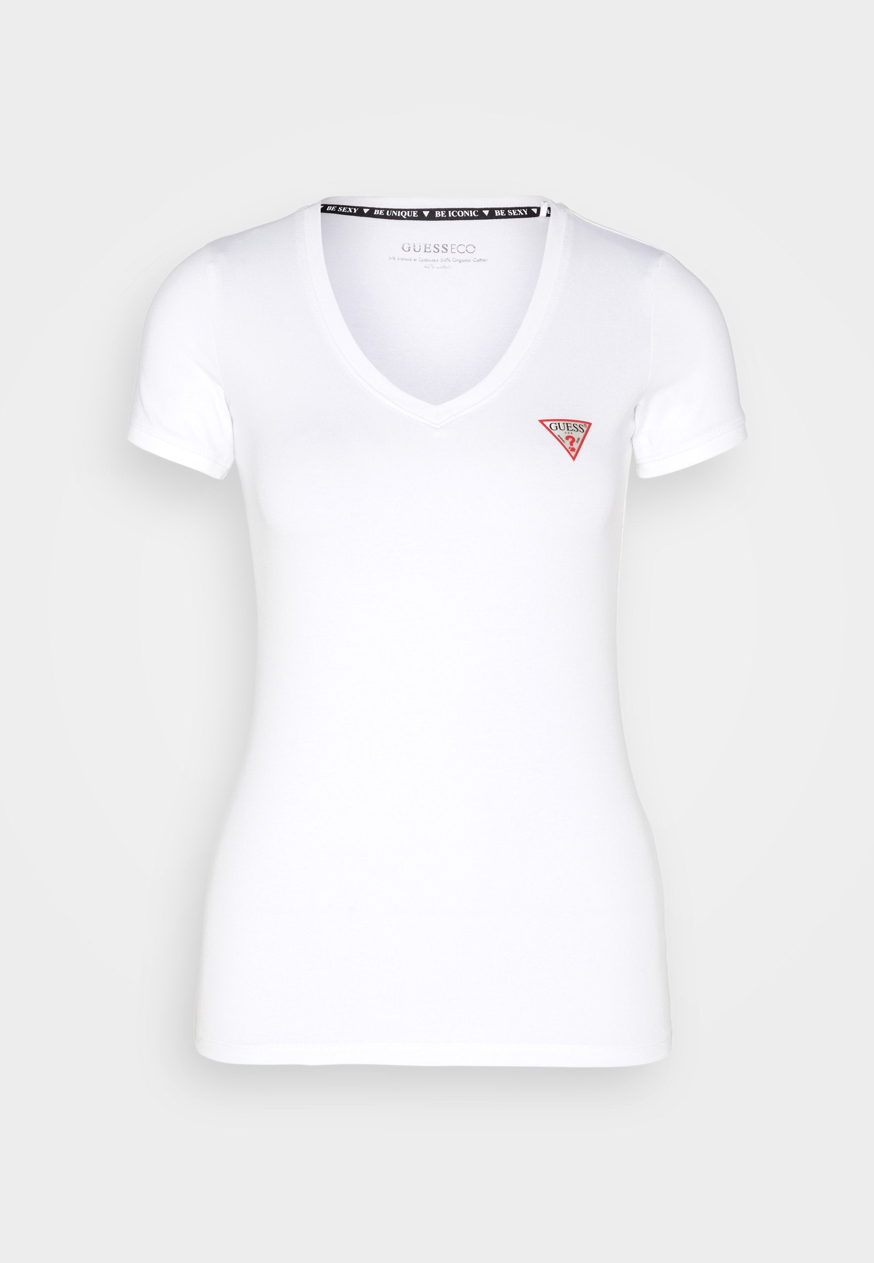 MINI TRIANGLE TEE - Basic T-shirt - pure white