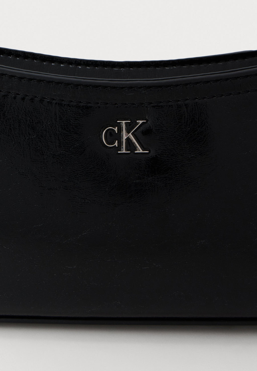 METALLIC SMALL SHOULDER BAG - Handbag - black
