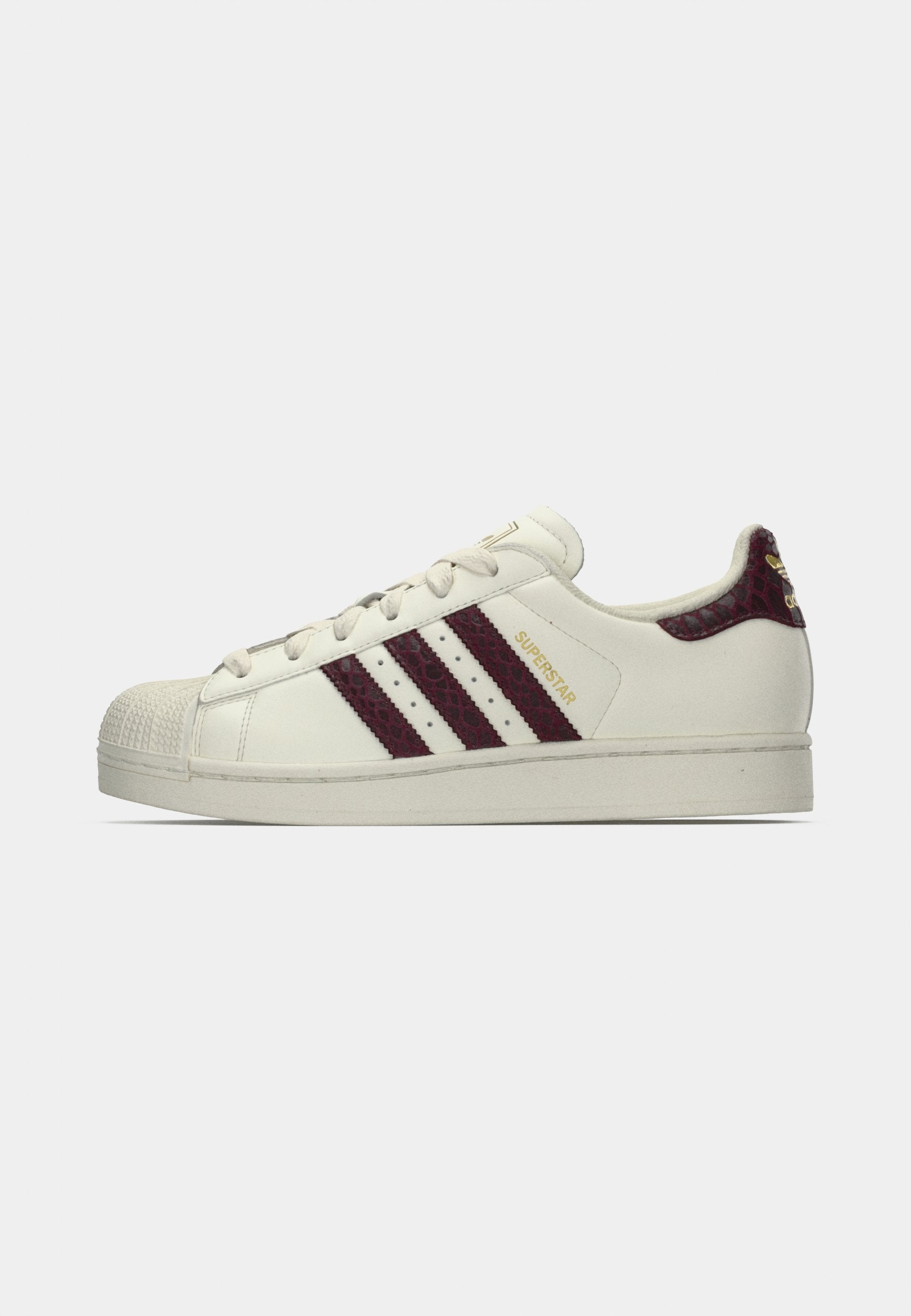 SUPERSTAR II W - Trainers - off white/maroon/gold-coloured metallic