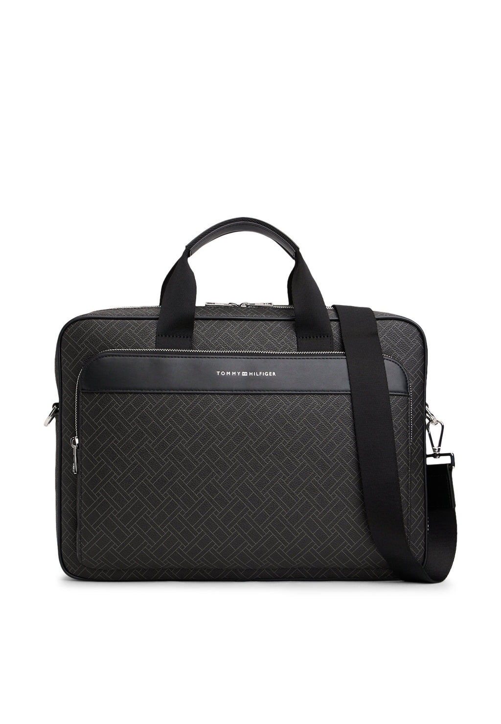 SAC ORDINATEUR HILFIGER FLAG MIXED TEXTURE - Porte-documents - black
