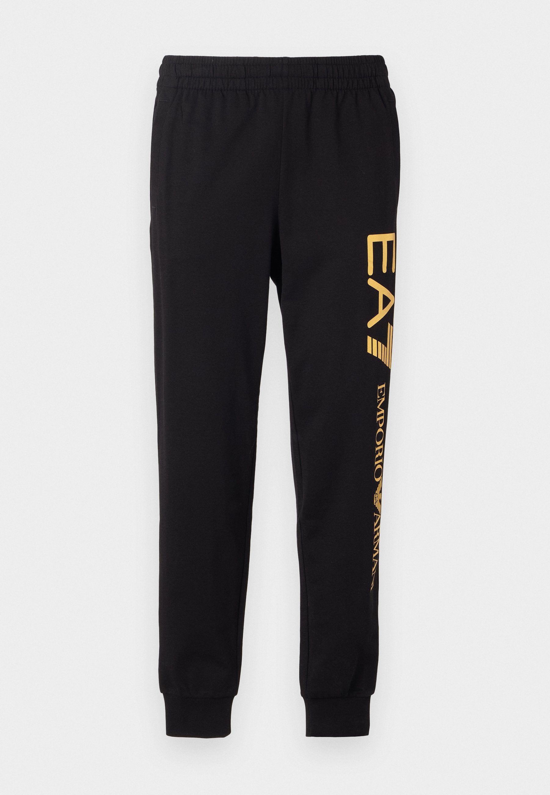TRAIN LOGO SERIES PANTS  - Tracksuit bottoms - black/gold