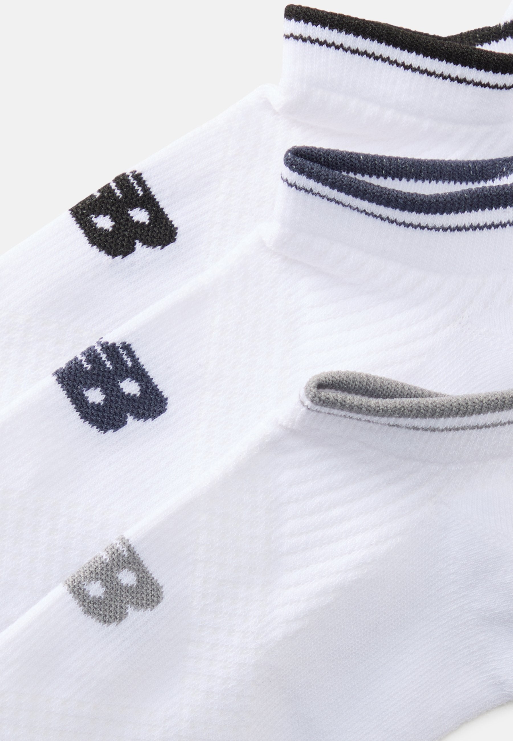 RUN NO SHOW UNISEX 3 PACK - Sneaker socks - white
