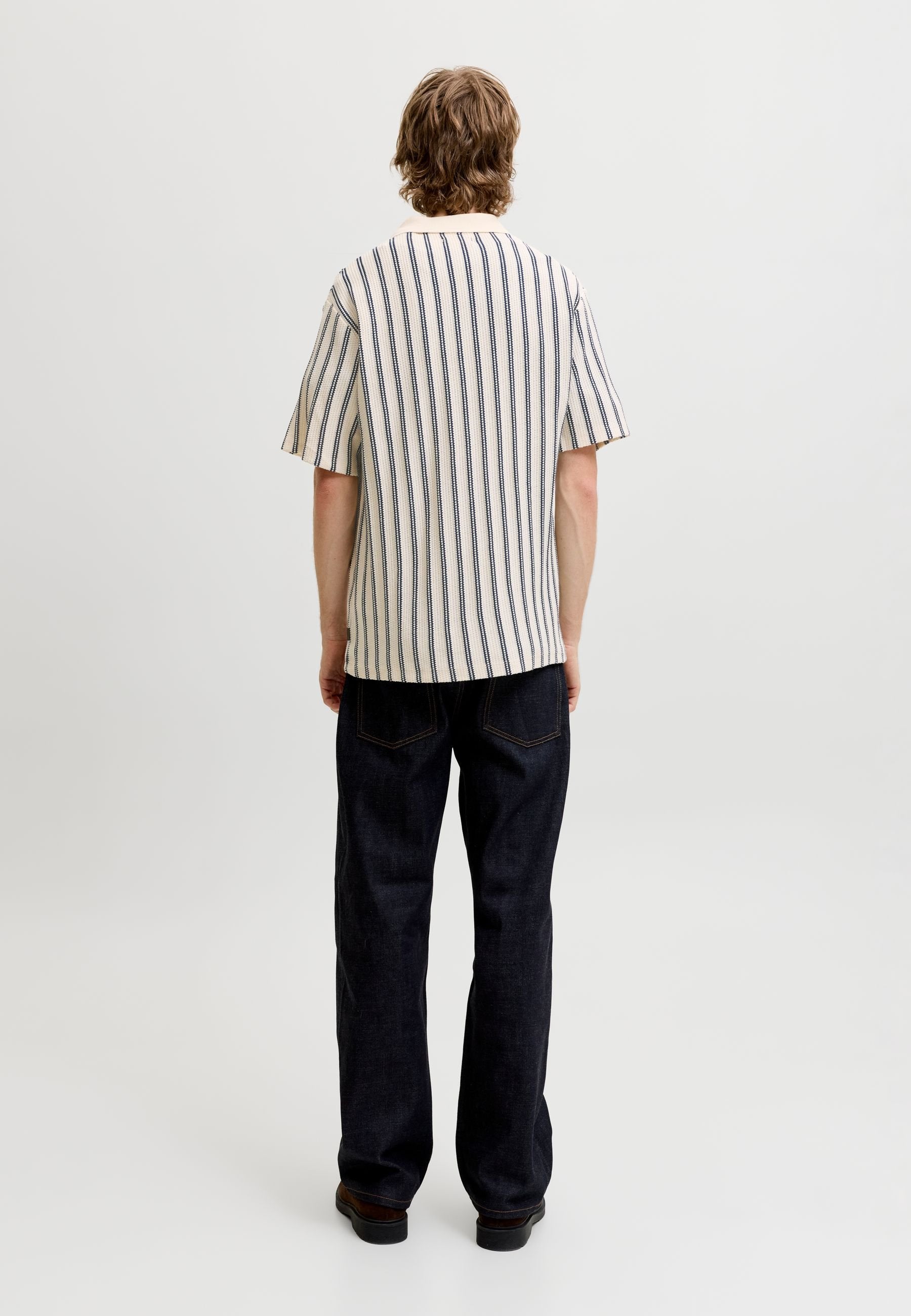 Striped - Polo shirt - cloud dancer