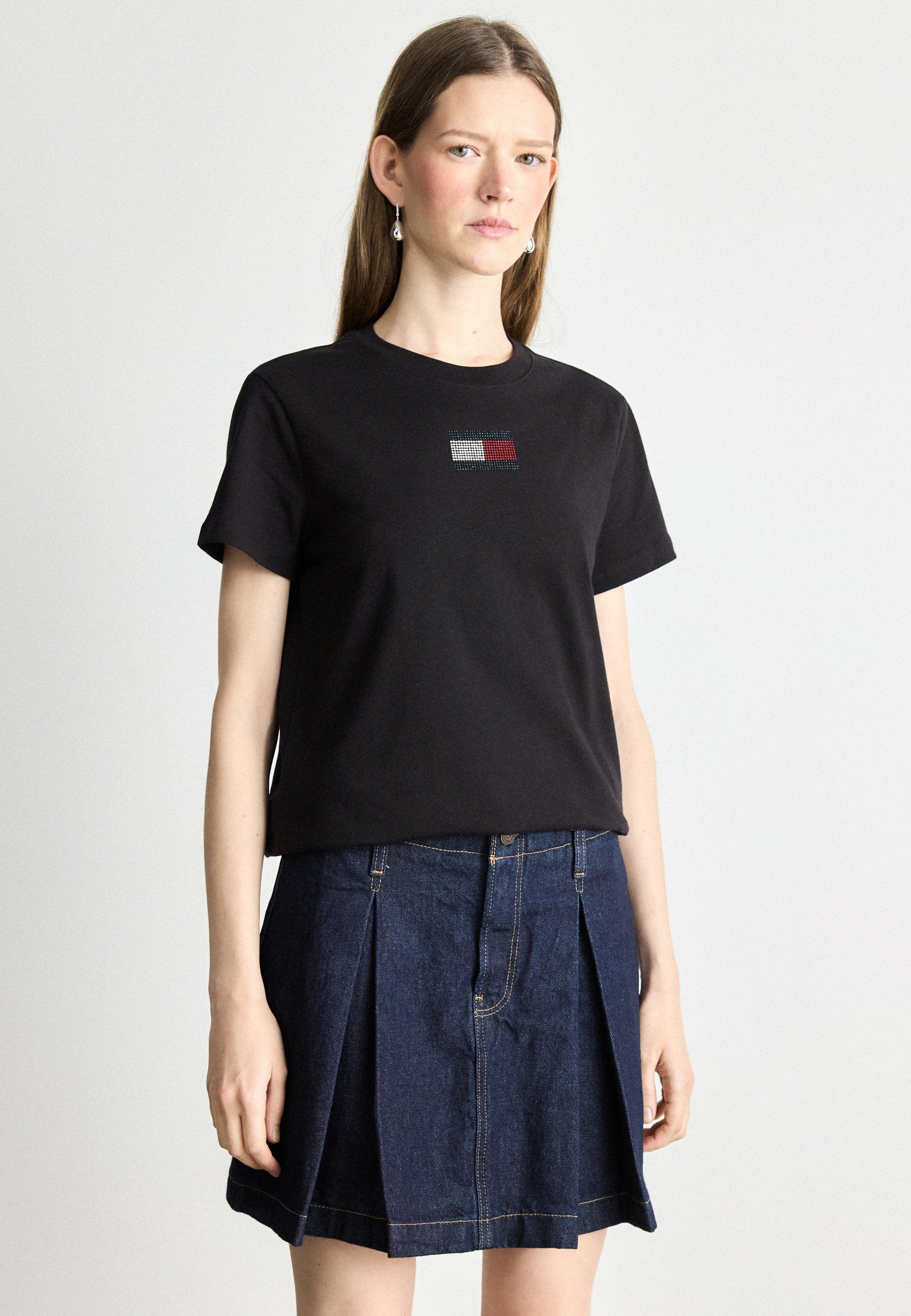 PARTY FLAG TEE - Print T-shirt - black