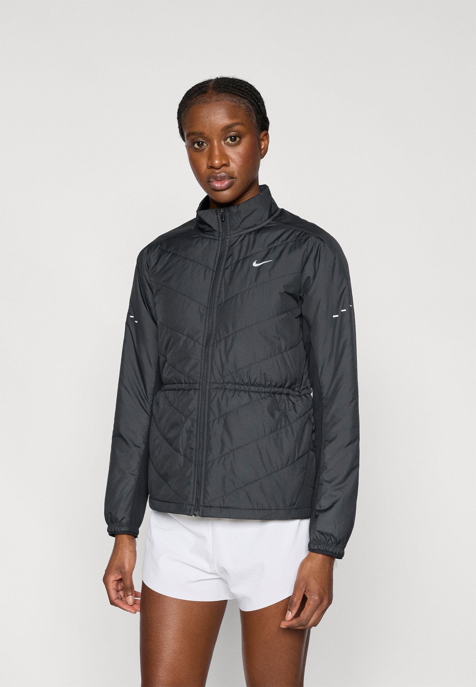 SWIFT - Running jacket - black/reflective silver-coloured
