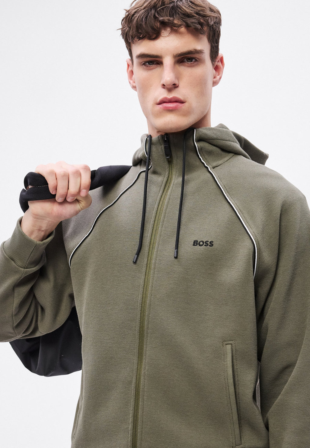 JOIN SAGGY - Zip-up sweatshirt - olive