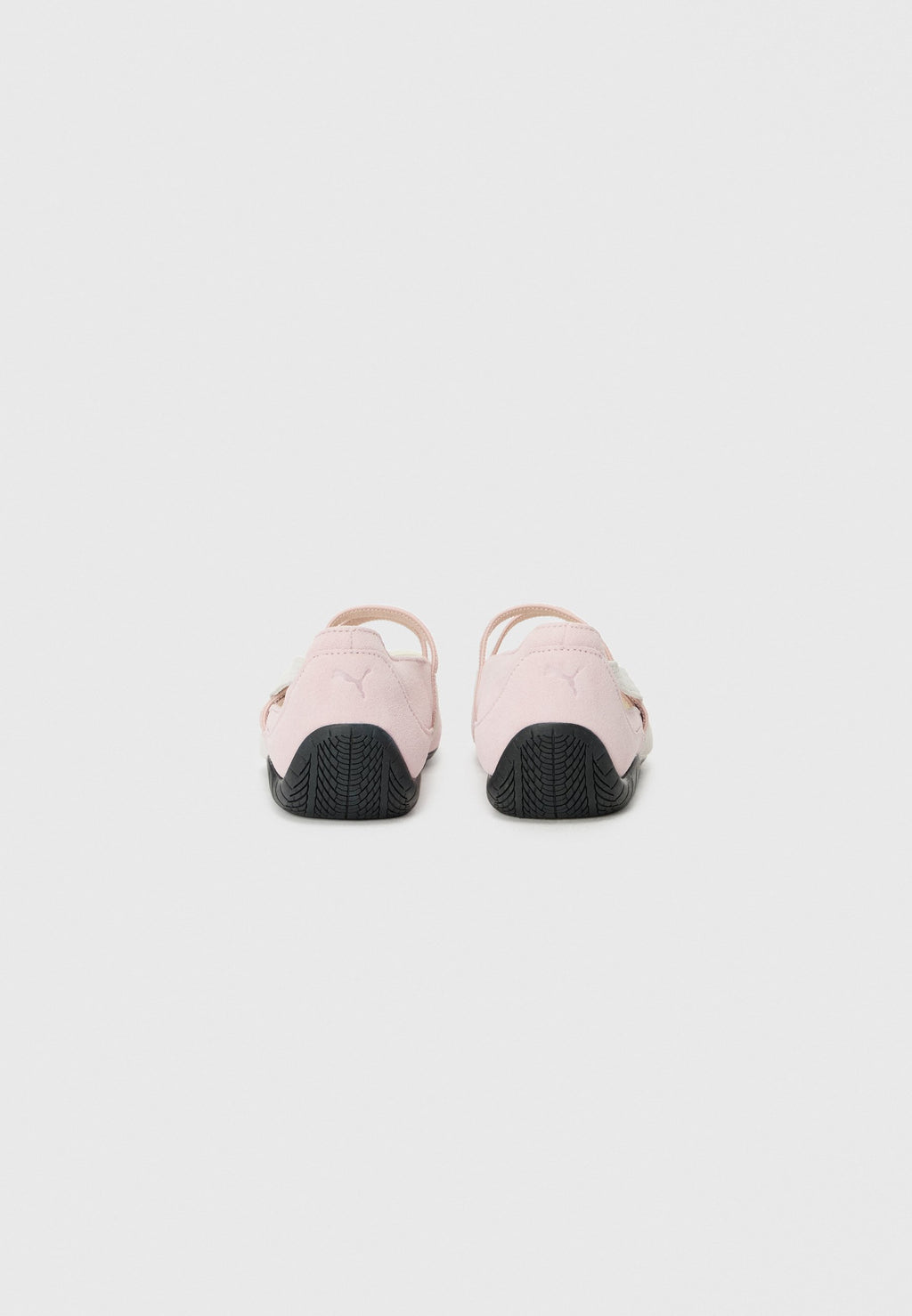 SPEEDCAT - Ankle strap ballet pumps - pink/white