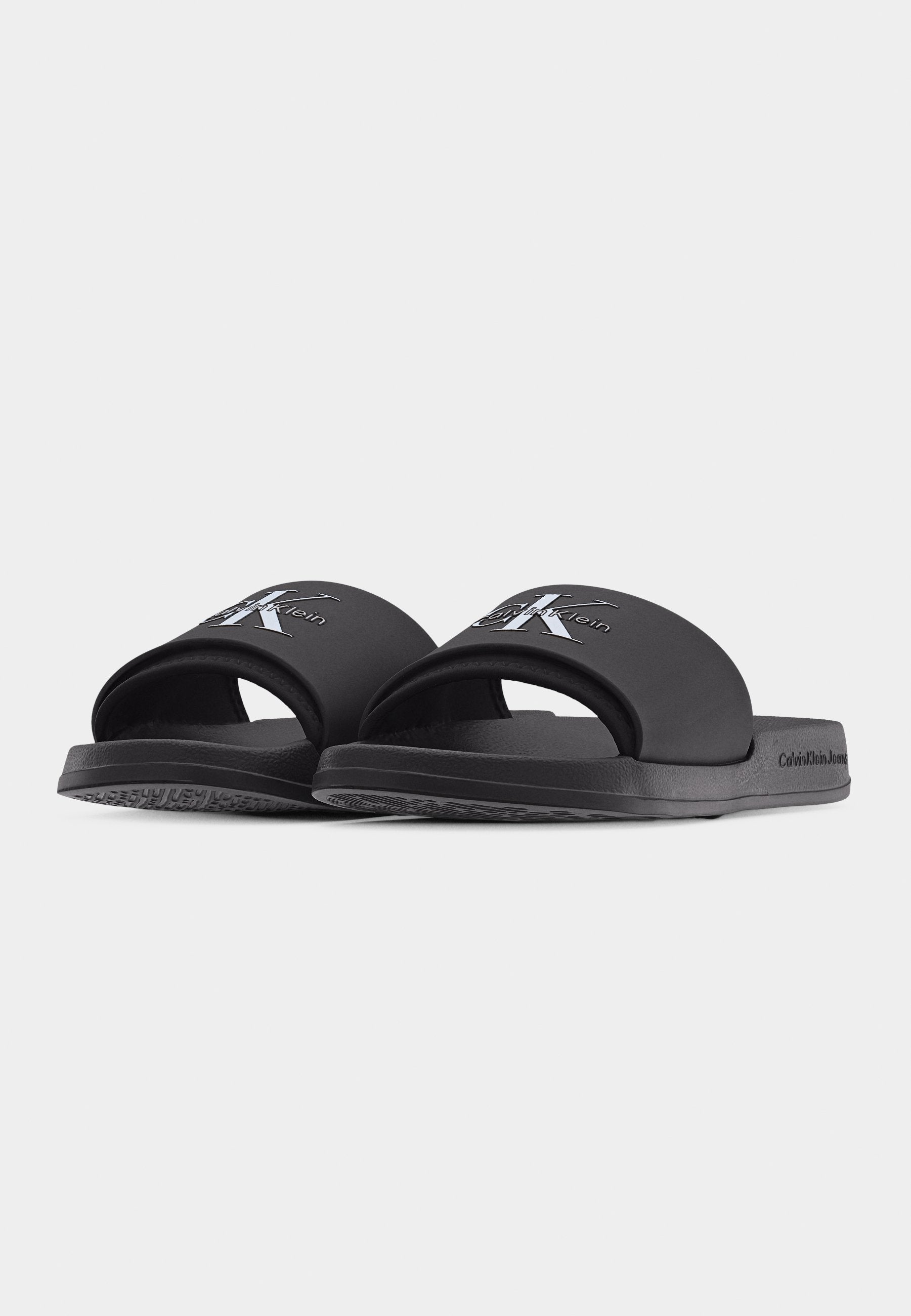ESS SLIDE - Mules - black/bright white