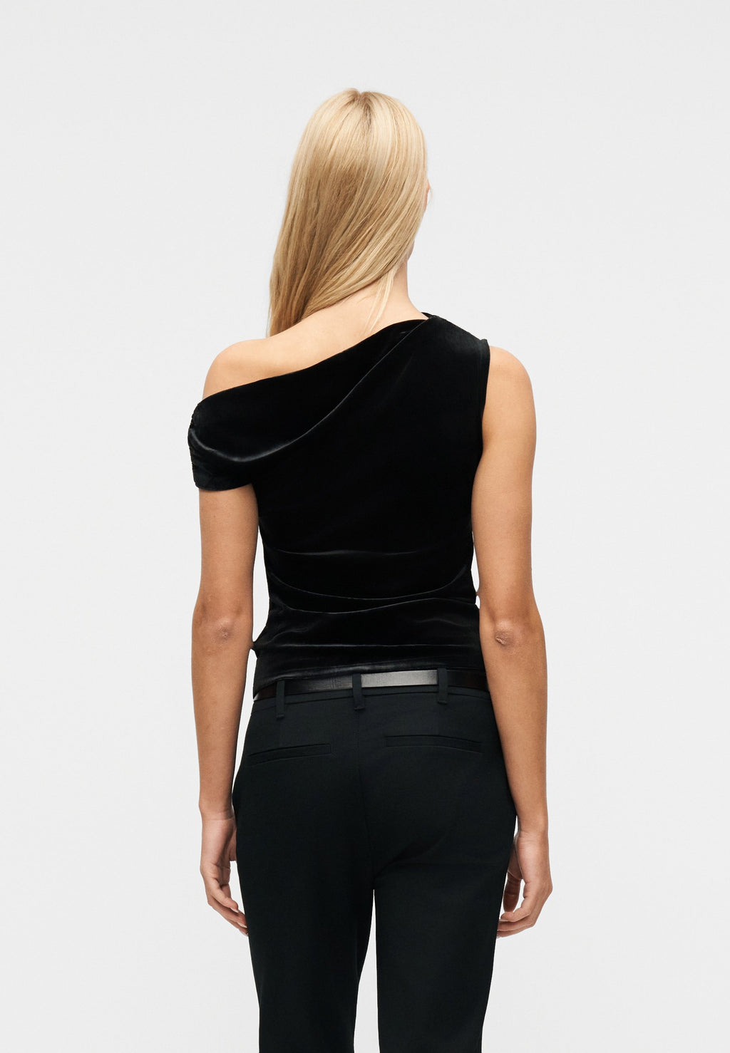 ONE SHOULDER - Top - black