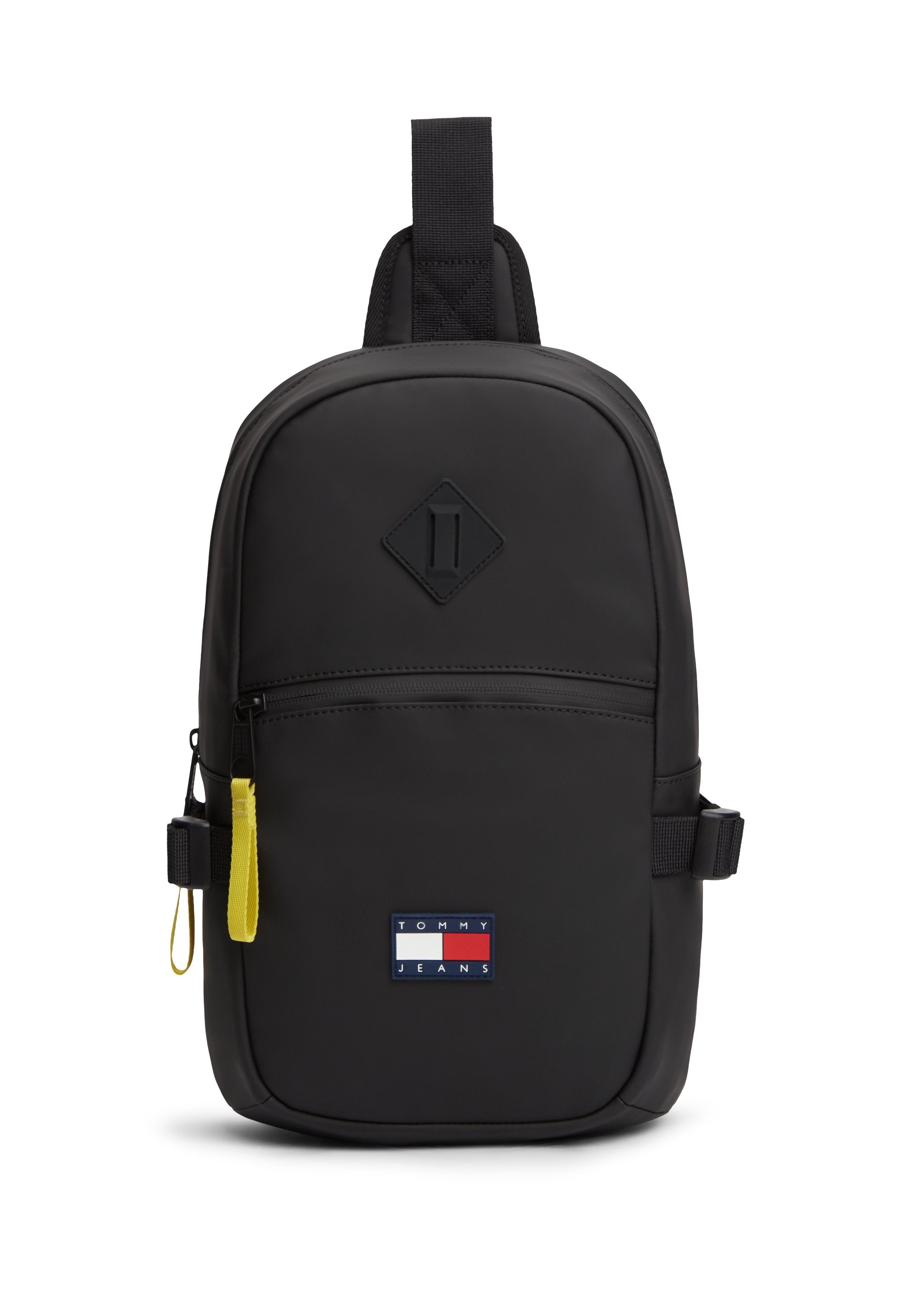 RUBBERISED LOGO CROSSBODY SLING BAG - Cross body bag - black