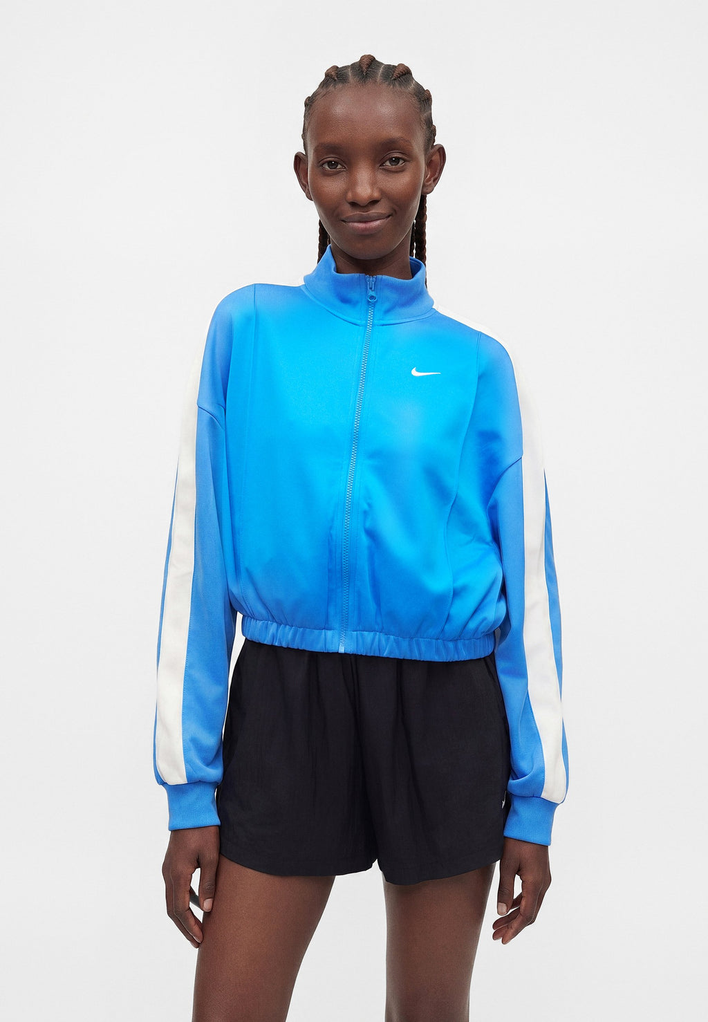 Zip-up sweatshirt - photo blue/sail