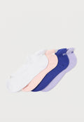 CHAUSSETTES DE SPORT AMORTIES FEMME LOT DE 4 - Chaussettes de sport - violet/blanc/rose