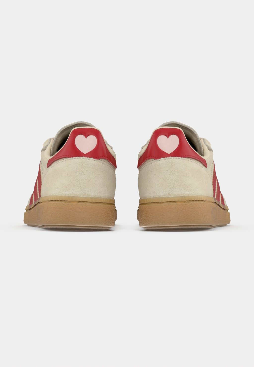 HANDBALL SPEZIAL UNISEX - Trainers - cream white/better scarlet/sandy pink