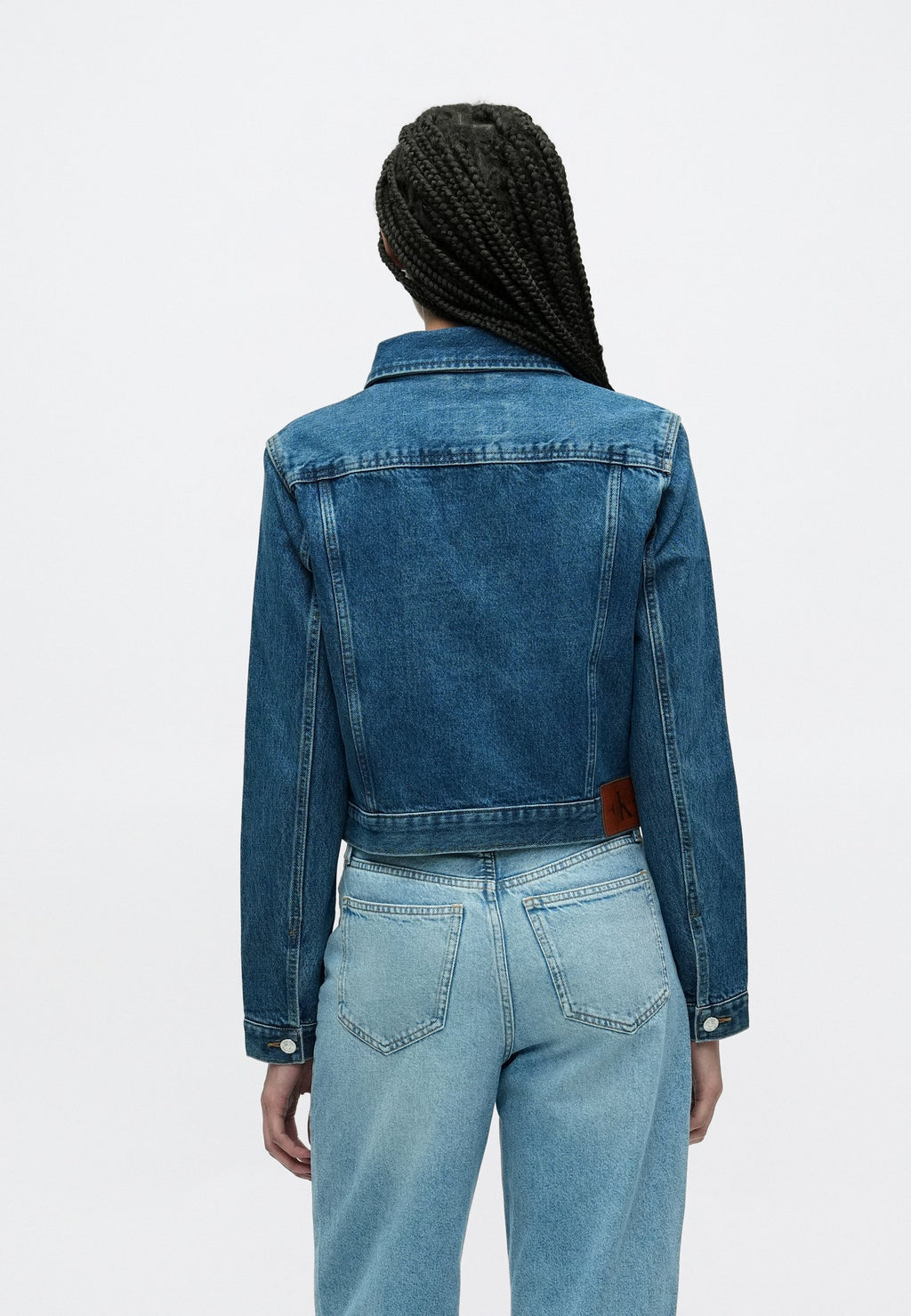 CROPPED JACKET  - Denim jacket - indigo park