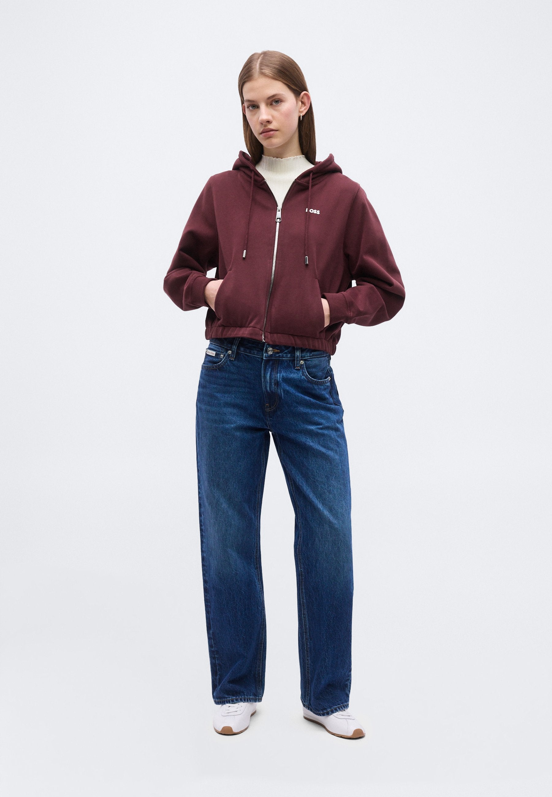 EMUS - Zip-up sweatshirt - dark brown