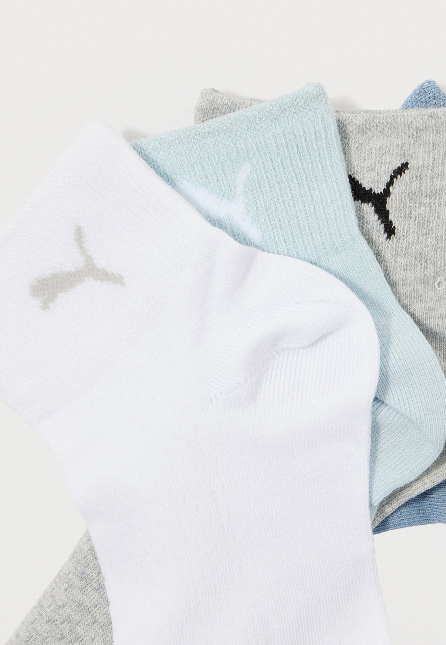 WOMEN QUARTER 4 PACK - Socks - blue/white/grey