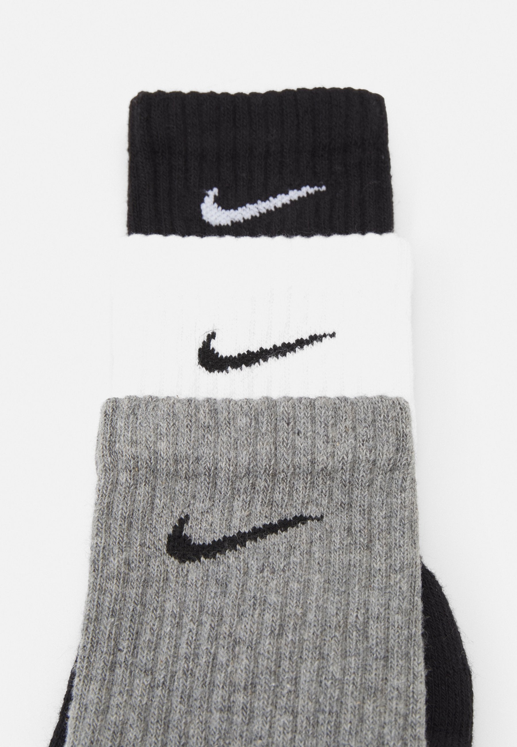 EVERYDAY CUSH CREW 3 PACK - Sports socks - white/carbon heather/black