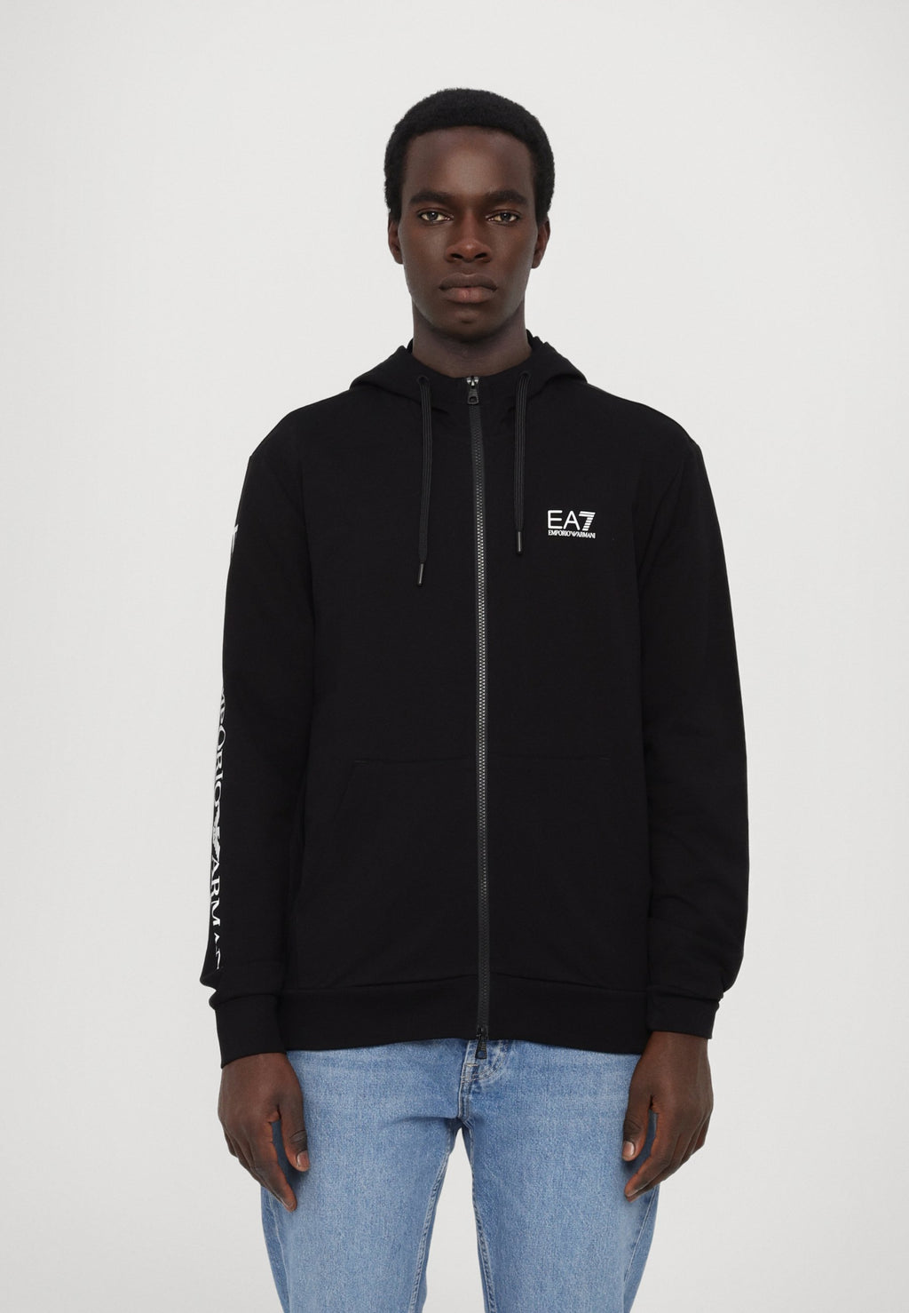 UNISEX - Hoodie - black/white