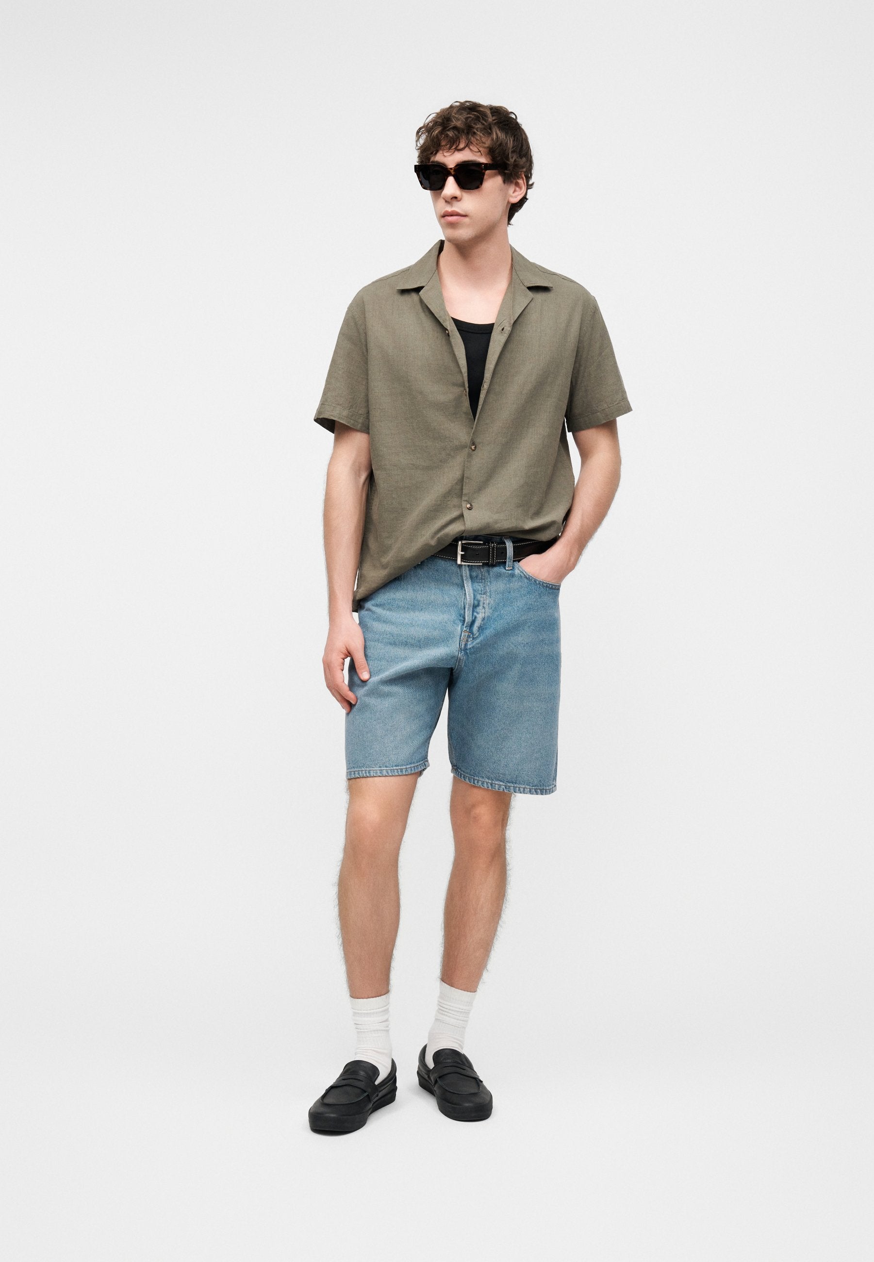 Resort Loose Fit - Shirt - dusty olive