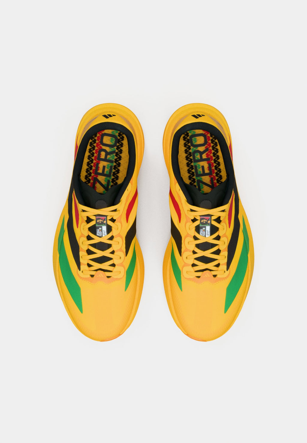 ADIZERO EVO SL - Trainers - bold gold-coloured/vivid green/pure ruby