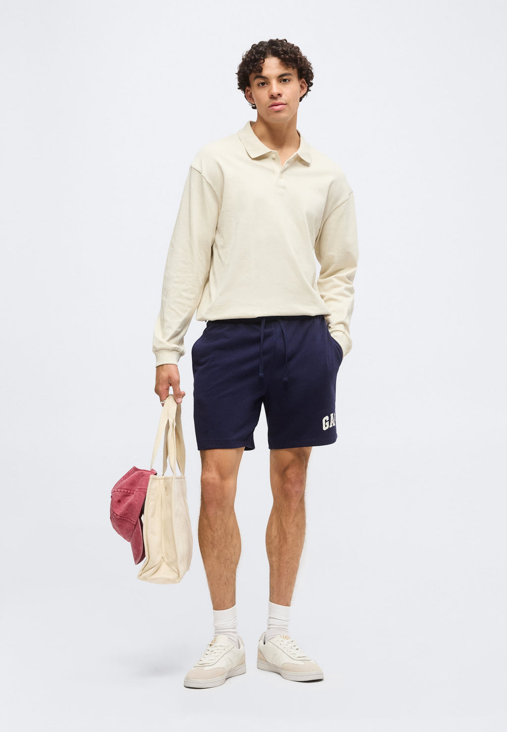 LOGO - Tracksuit bottoms - navy