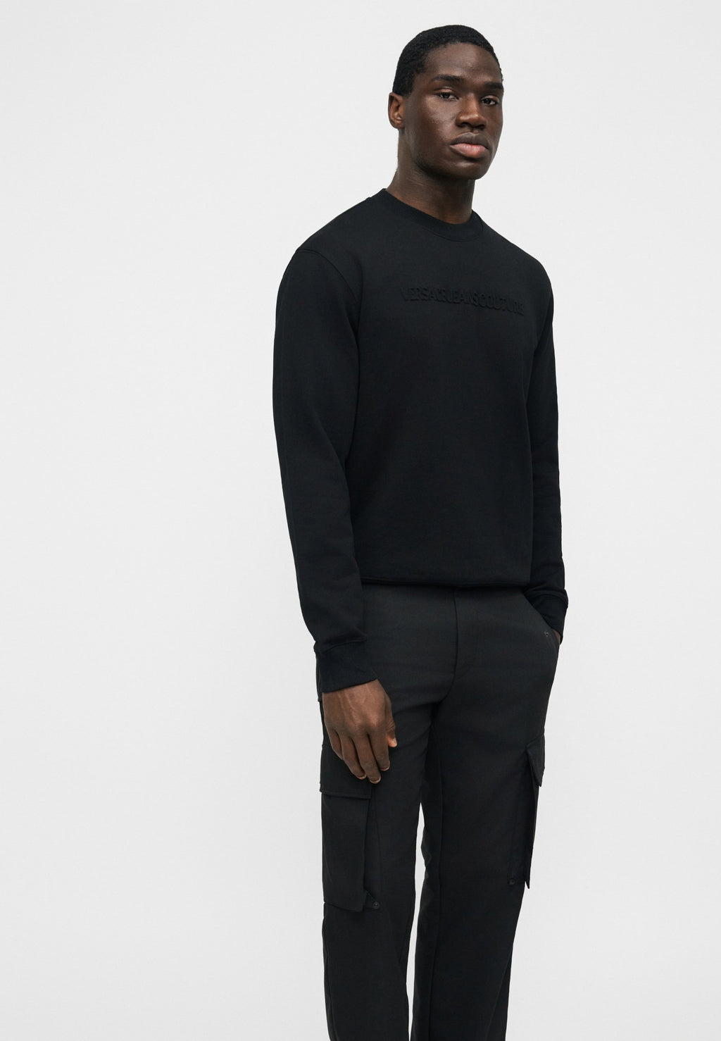 EMBOSSED - Sweatshirt - black